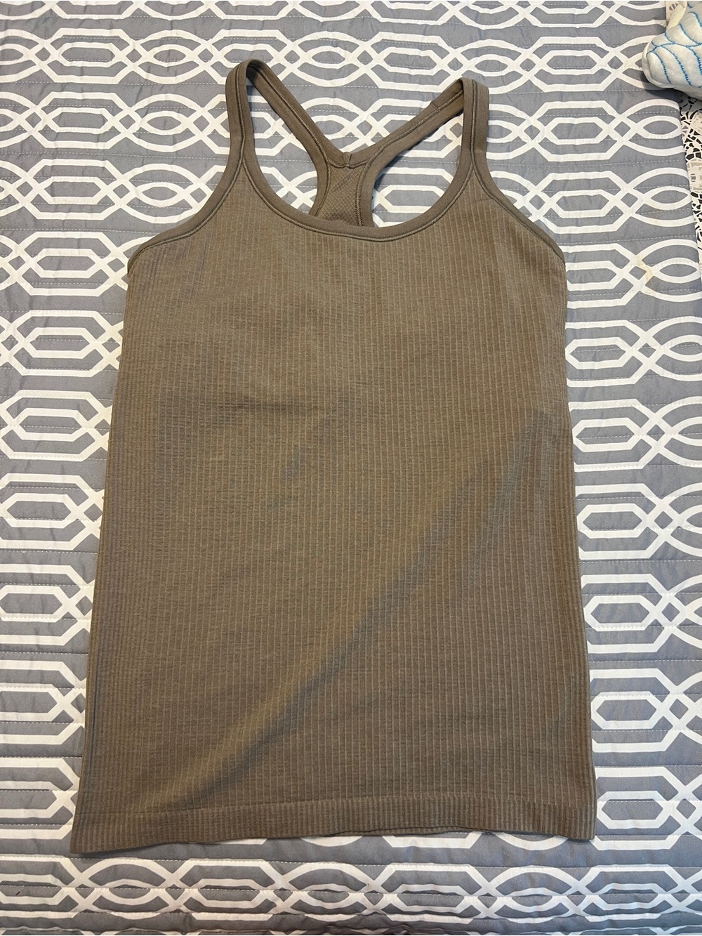 Lululemon Ebb to Street Tank Top Warm Ash Gray